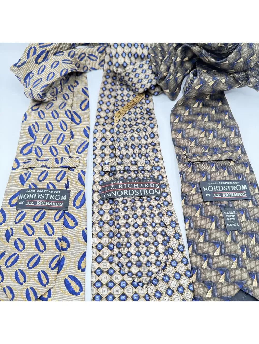 J. Z. Richards Tie Men's Bundle Lot of 3 Silk